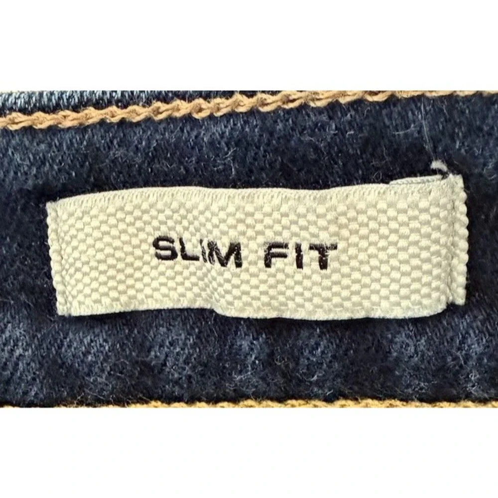 Flint and Tinder Selvidge Slim Fit Dark Wash Jeans Men’s Size 33x30